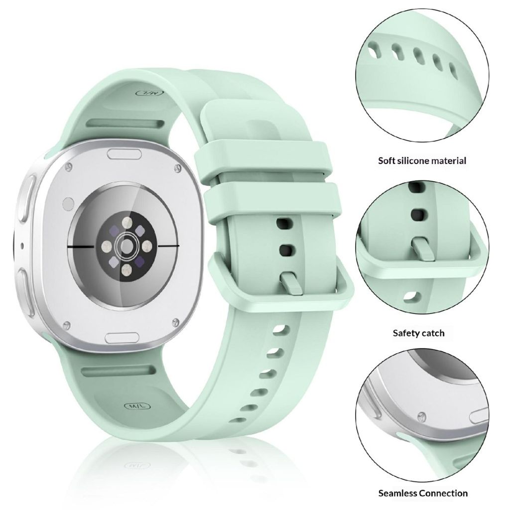 Samsung Galaxy Watch9/22 silikon klokkerem med hurtigfeste S - Lys grønn