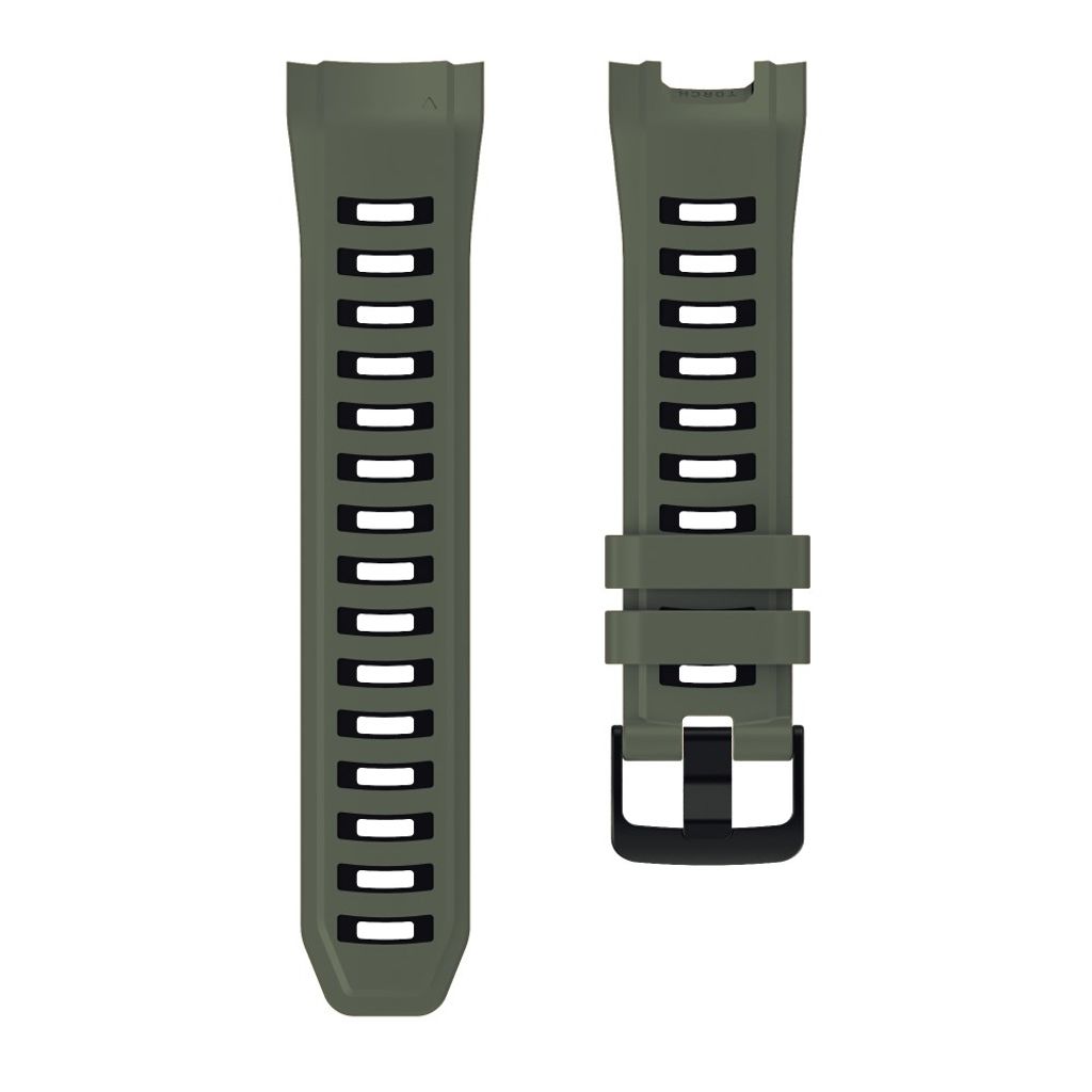 Garmin Instinct 2X Watch Strap Silicone – Military Green/Black