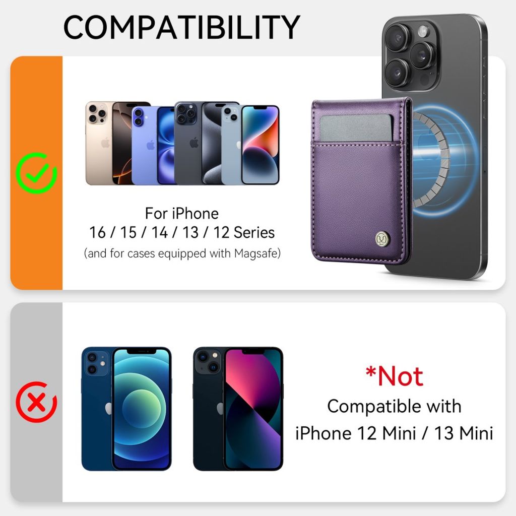 JEEHOOD iPhone 12 Pro Max Cover med MagSafe - Lilla