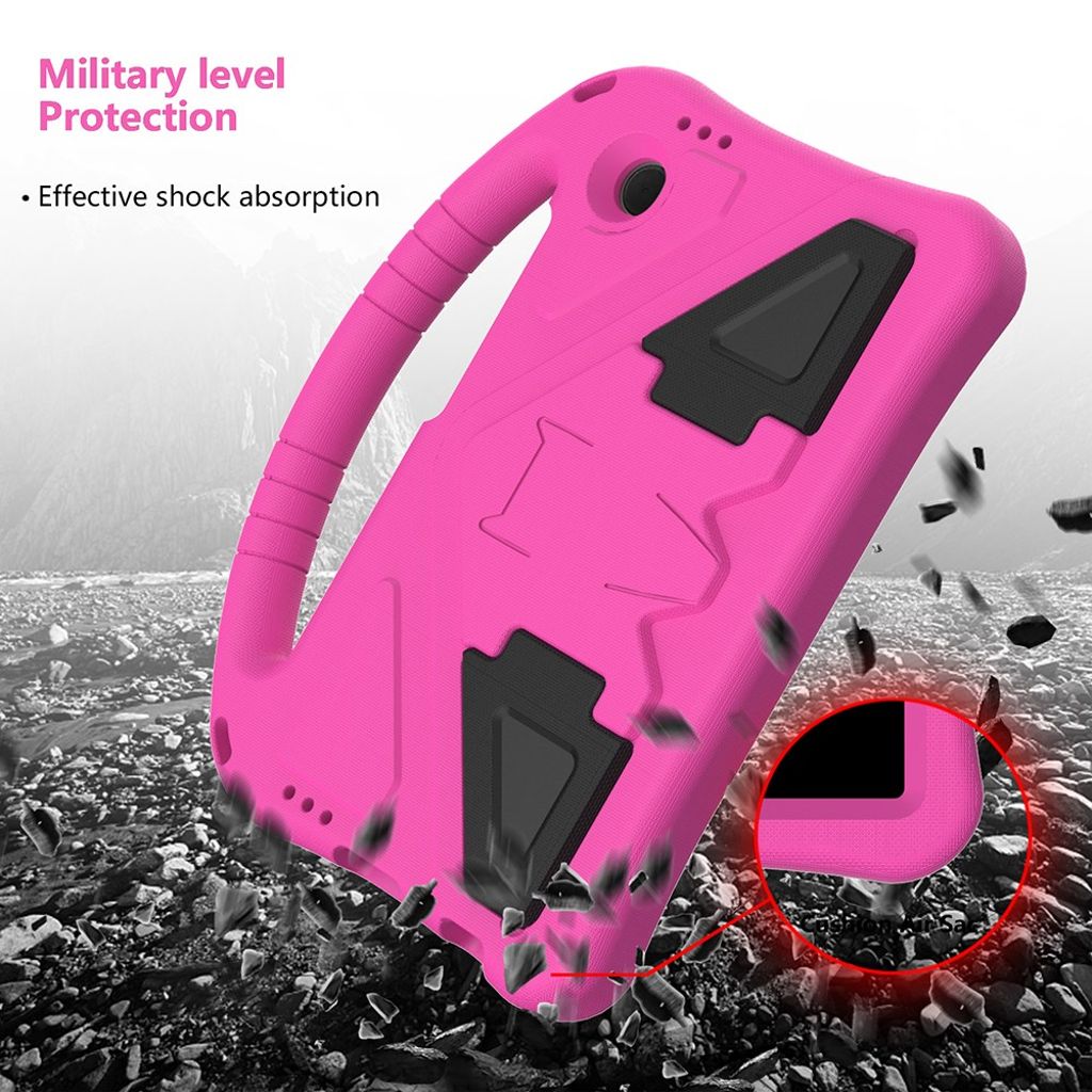 Samsung Galaxy Tab A11 / A9 deksel med håndgrep - rosa