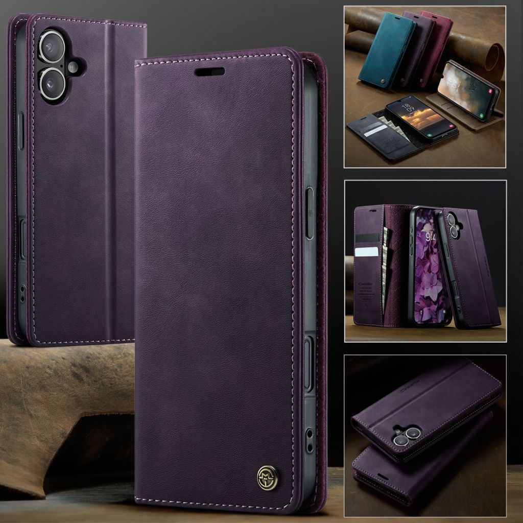 CASEME iPhone 16 Plus Cover with Stand - Purple