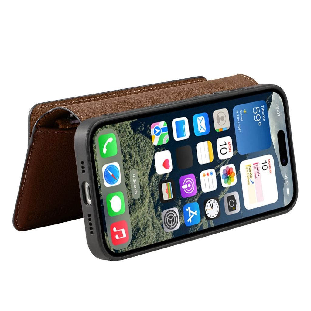 CASENEO iPhone 16 Plus Cover with Stand - Brown