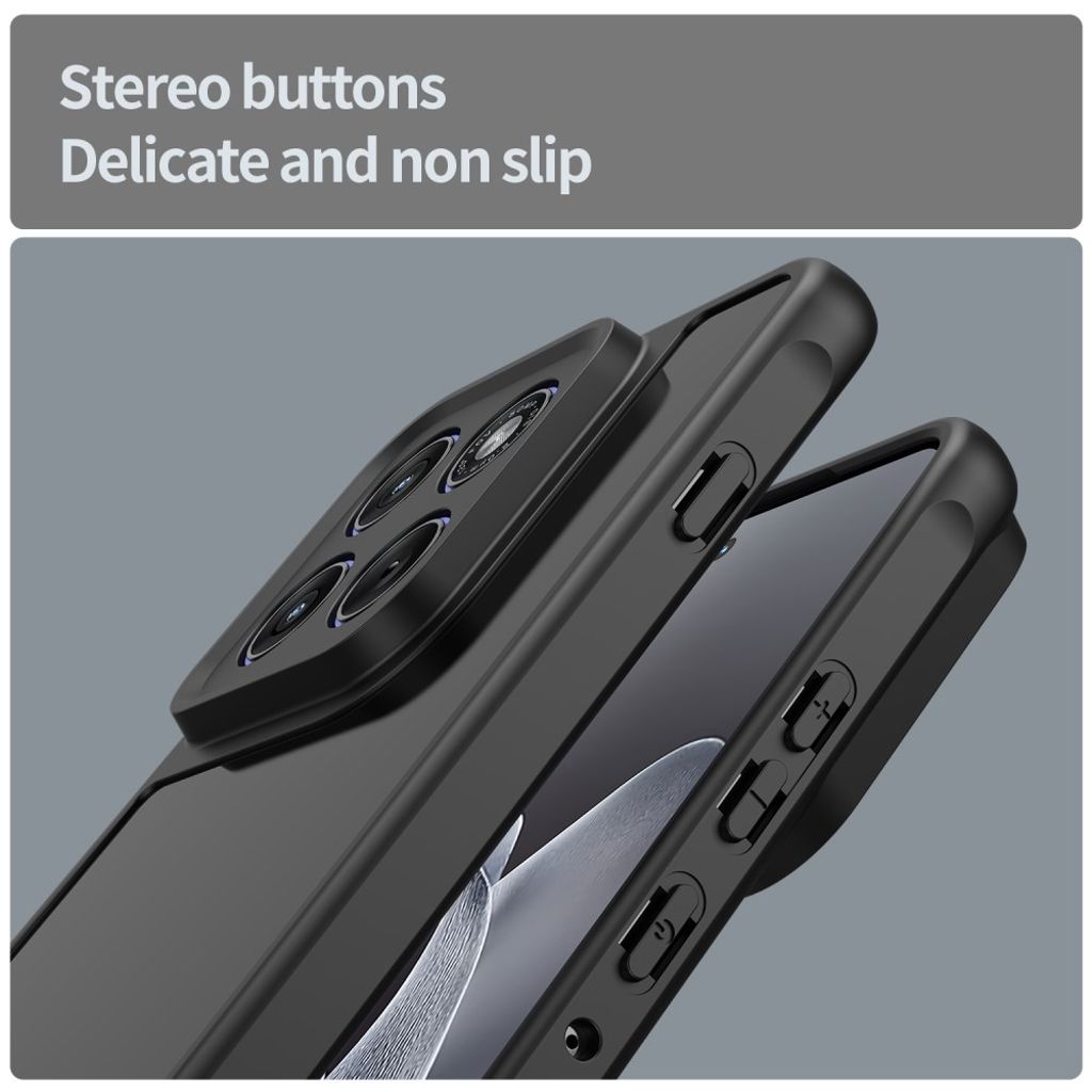 Motorola Edge 70 5G Case Drop Proof Frosted PC/TPU Airbag - Black