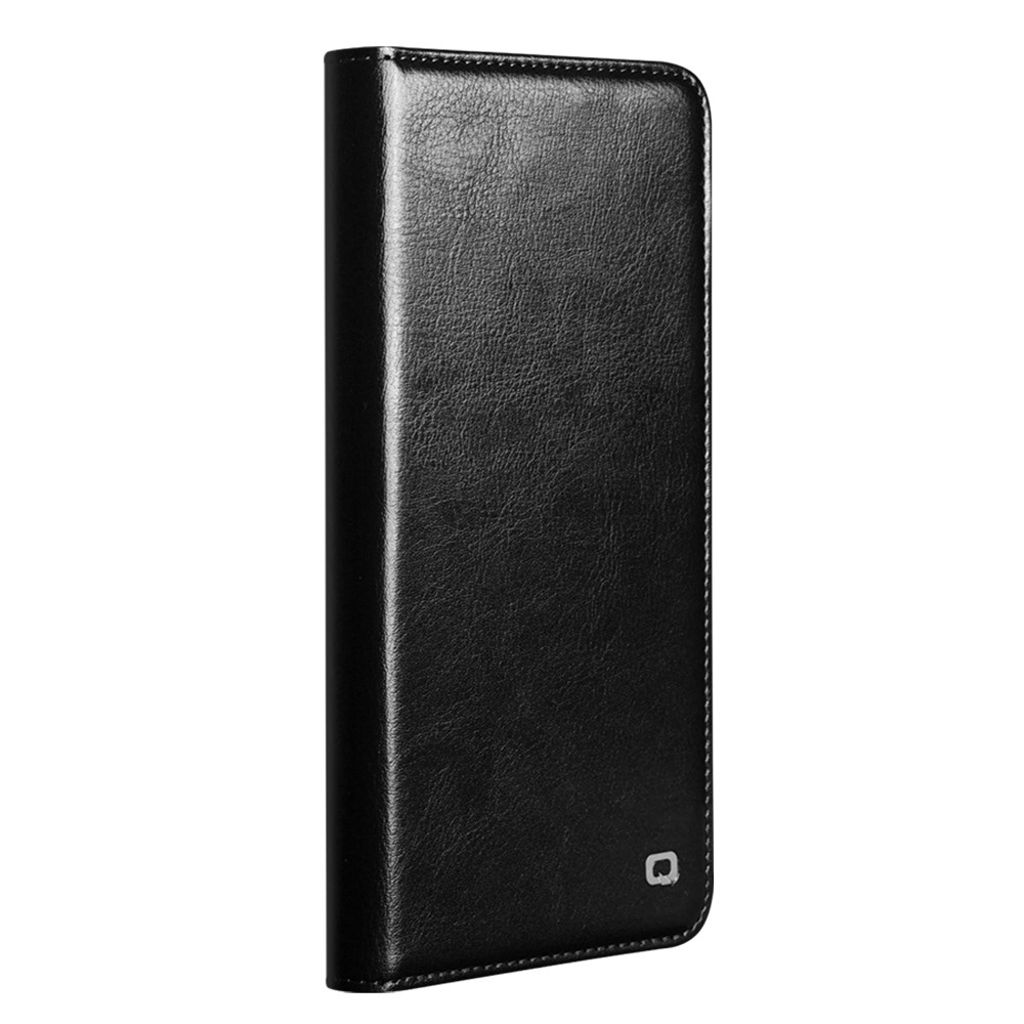 QIALINO Samsung Galaxy S26 Ultra Lommeboketui i Ekte Skinn - Svart