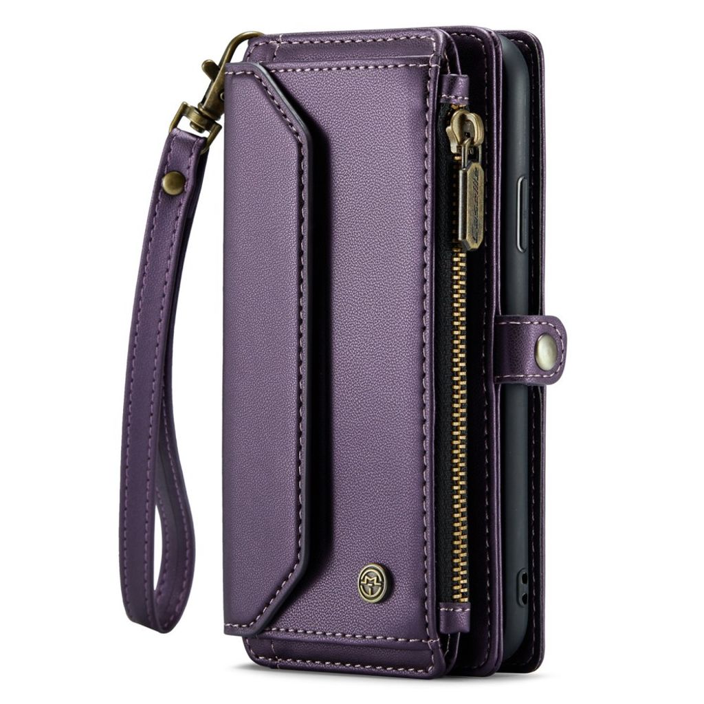 CASEME iPhone XS Max Pungetui m.fl. Stativ & RFID – Lilla