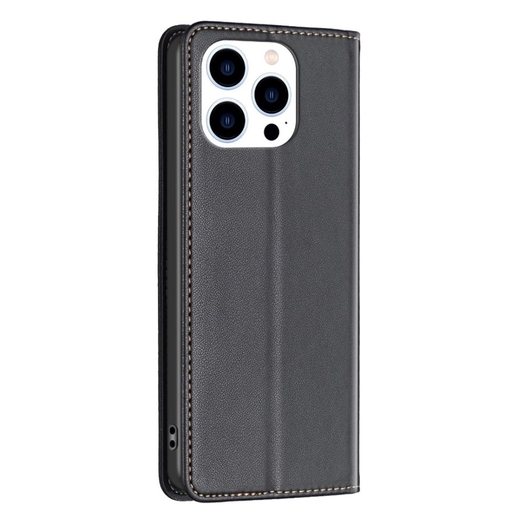 BINFEN iPhone 16 Pro Lommeboketui med Kortspor – Svart
