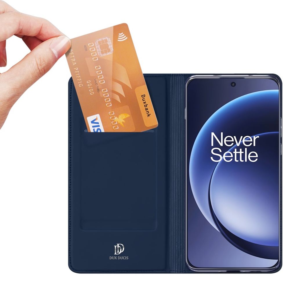 DUX DUCIS OnePlus 15 5G Lompakkokotelo Jalustalla – Sininen