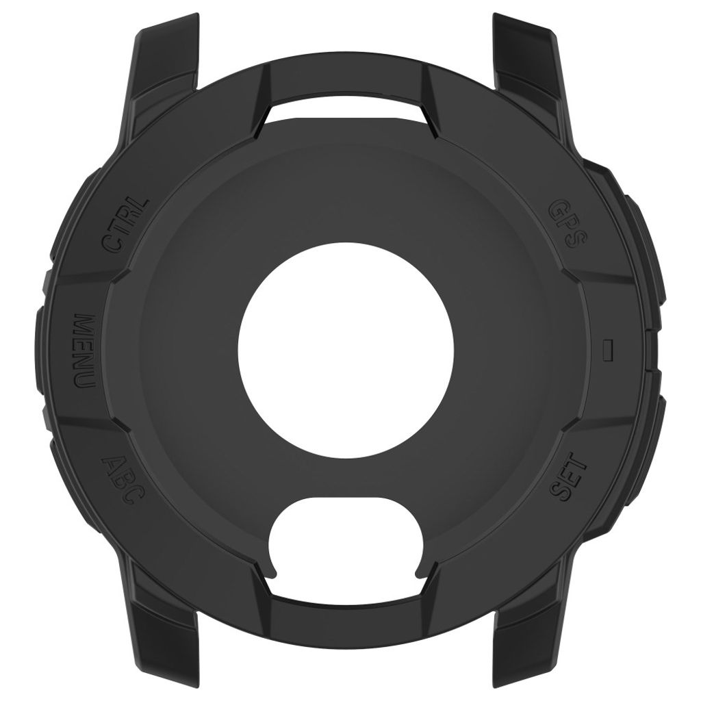 Garmin Instinct 3 AMOLED 50mm osv. Cover i Silikone - Sort