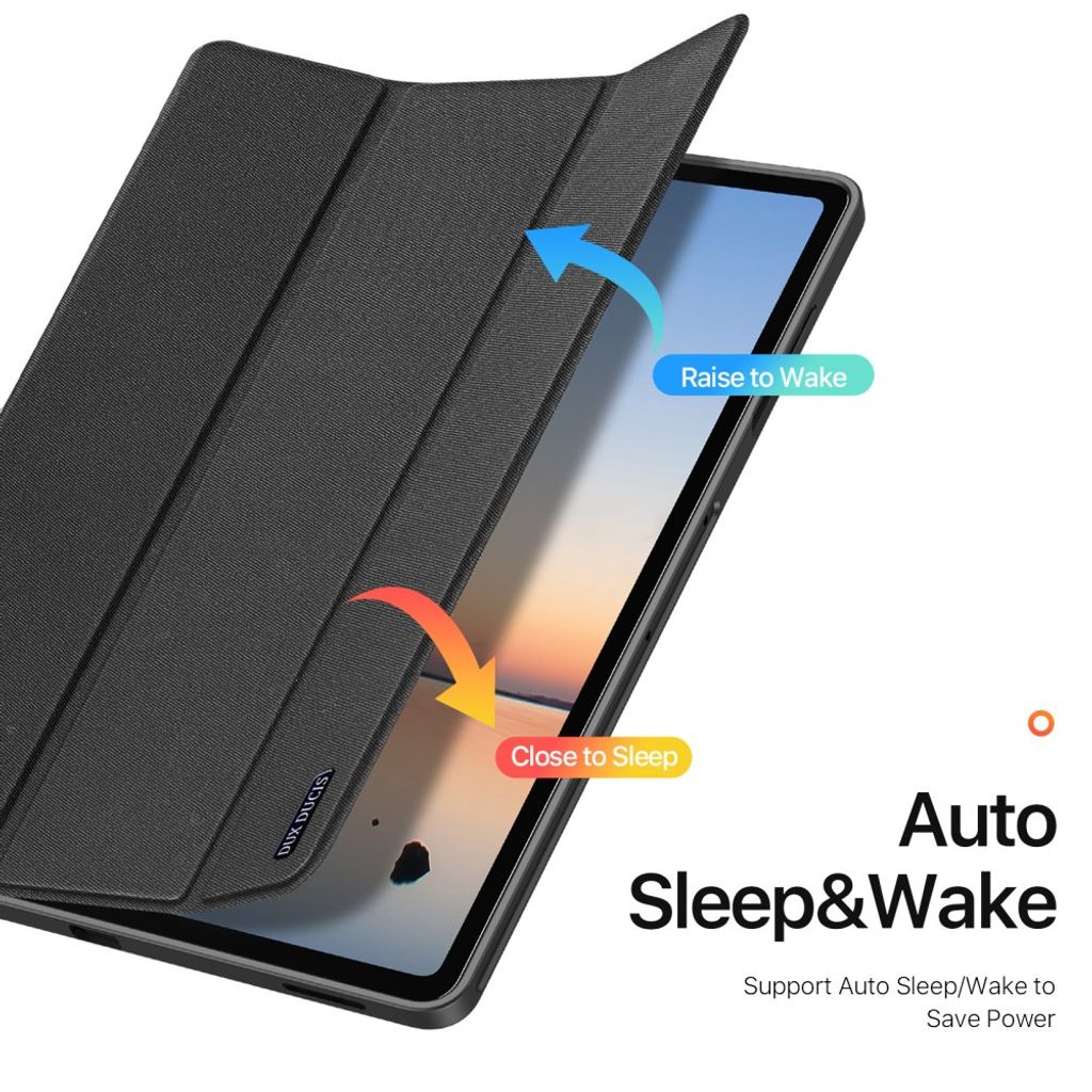 DUX DUCIS Samsung Galaxy Tab S12 Plus Tri-Fold Cover - Sort