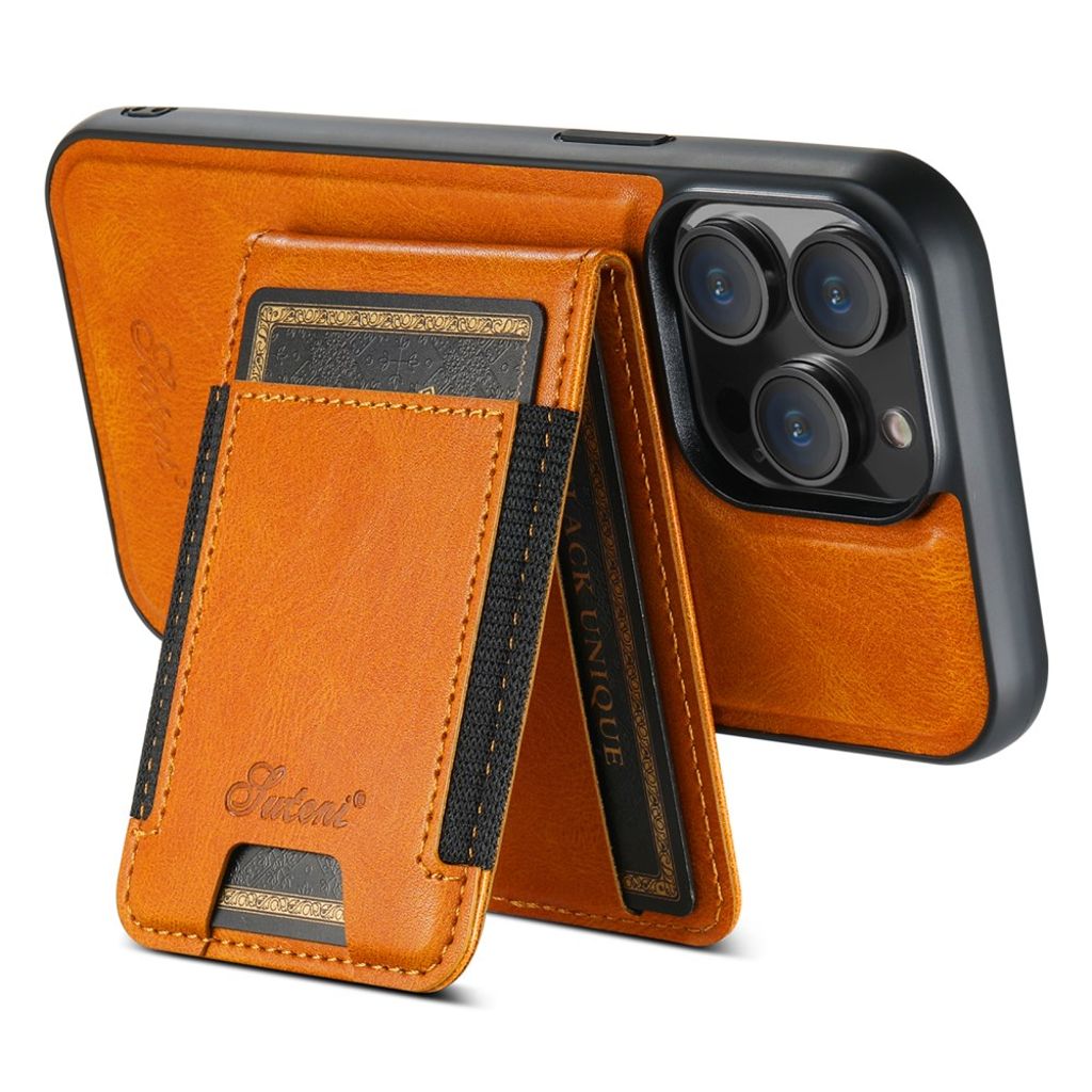 SUTENI H17 iPhone 13 Pro Max Lompakkokuori MagSafe-yhteensopiva – Khaki