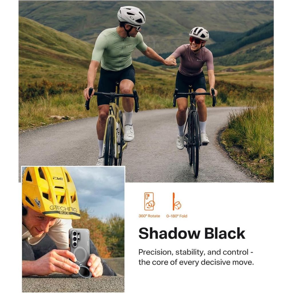 TORRAS Samsung Galaxy S26 Ultra MagSafe-yhteensopiva Kuori Jalustalla - Musta