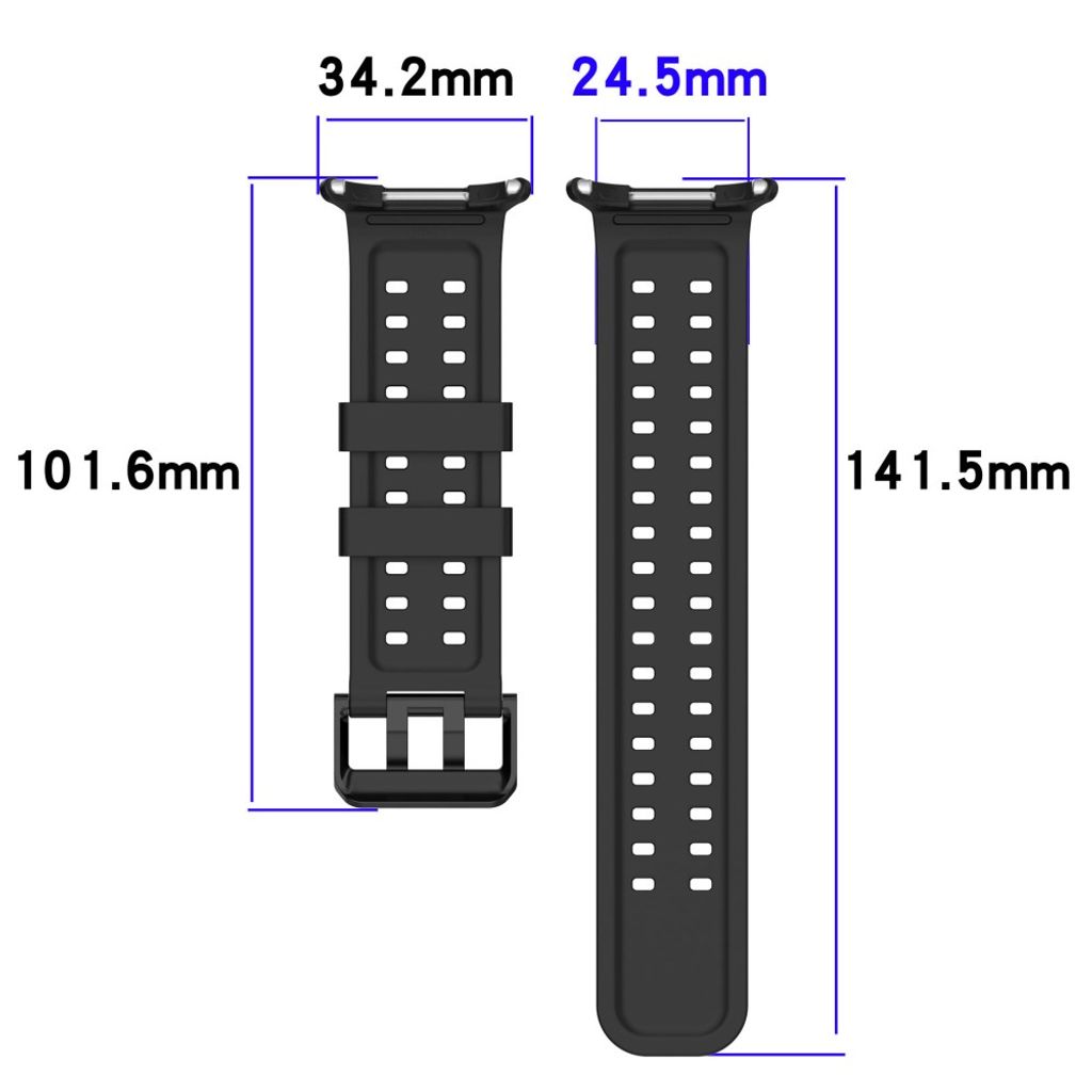 Samsung Galaxy Watch Ultra/Ultra2 silikon klokkerem med dobbeltstiftspenne - Oransje