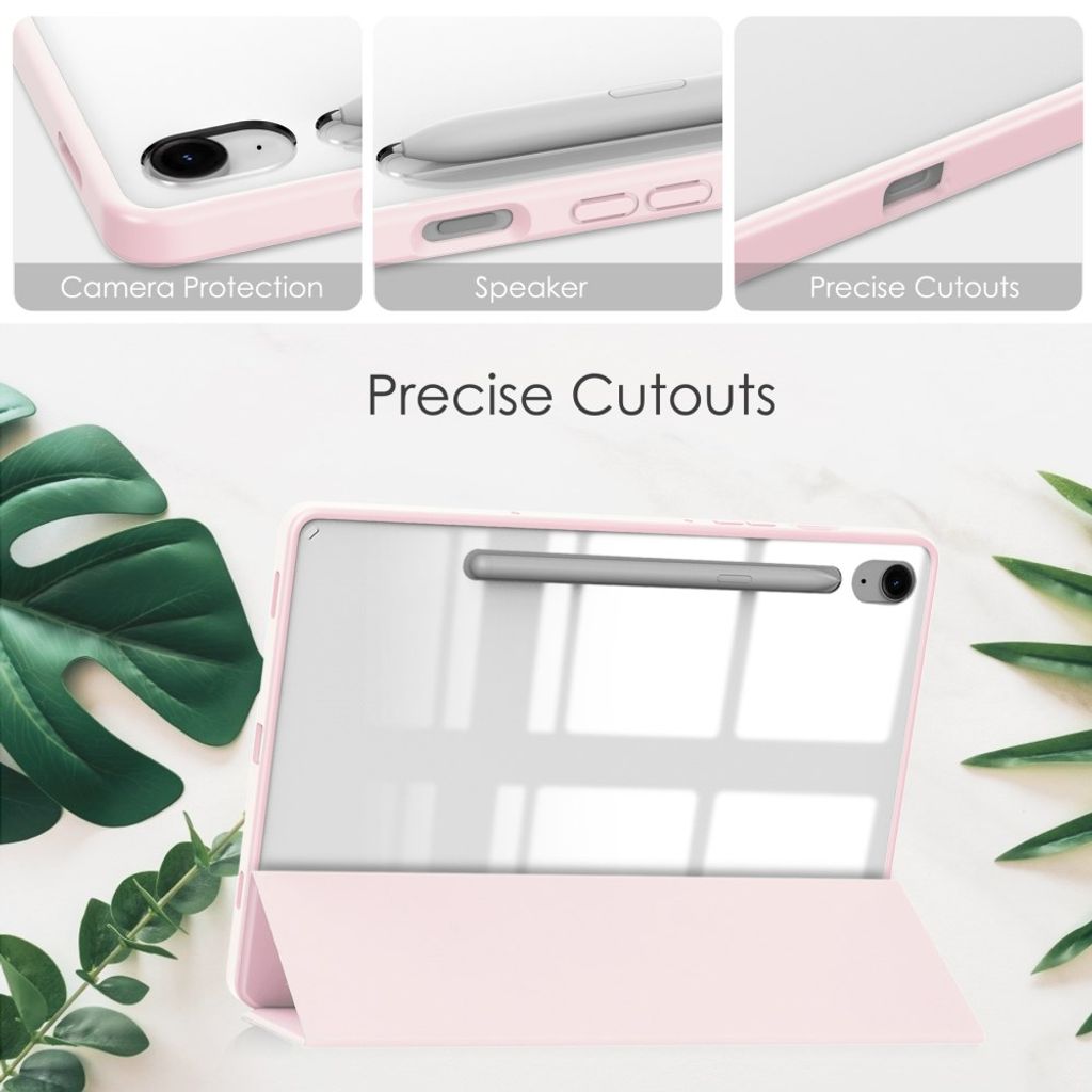 Samsung Galaxy Tab S10 FE/S9 FE Etui med Penneplass - Rosa