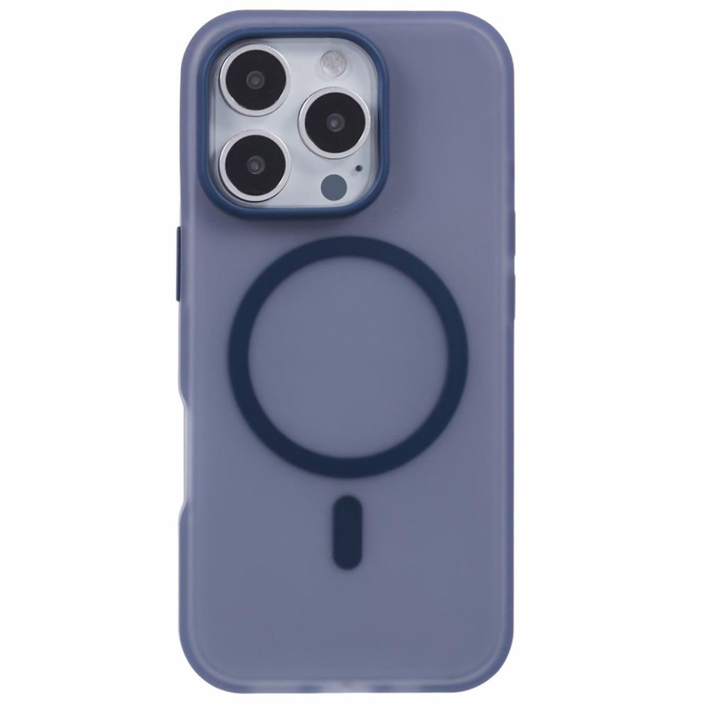 iPhone 13 Pro Max Kuori MagSafe-yhteensopiva TPU Läpikuultava - Tummansininen