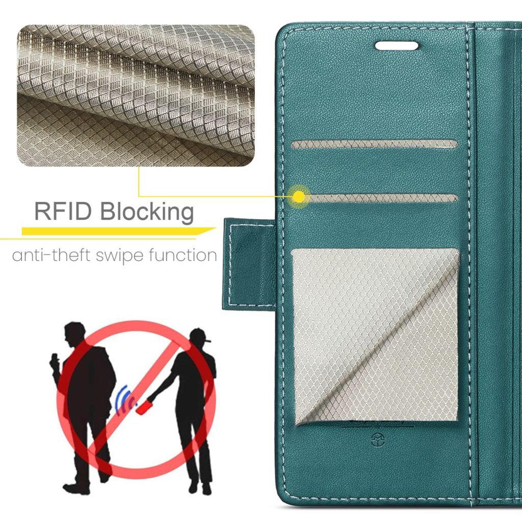 CASEME Samsung Galaxy Z Fold7 5G Fodral med RFID-blockerande - Grön