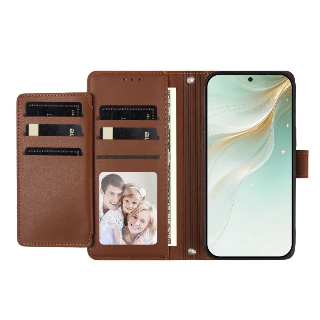 Xiaomi 17T Lompakkokotelo käsihihnalla - Ruskea