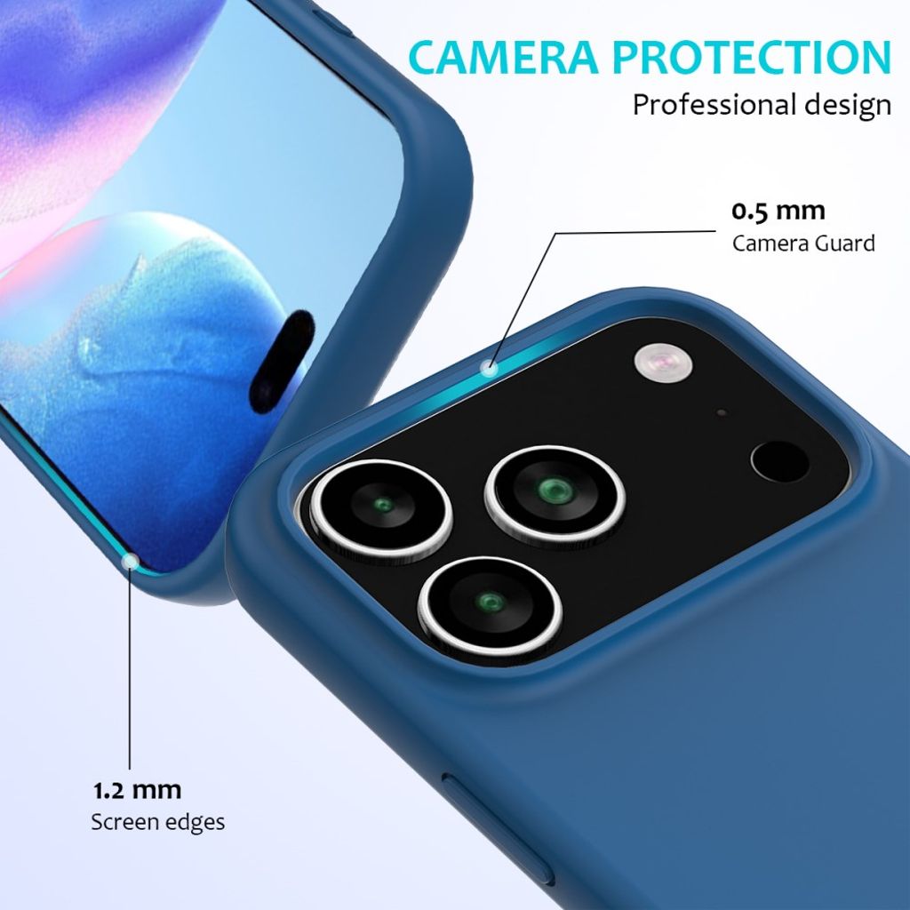 iPhone 17 Pro Max Silicone Phone Case - Blue