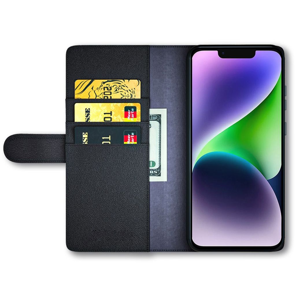 iPhone 15 Plus Etui med Stativ - Sort