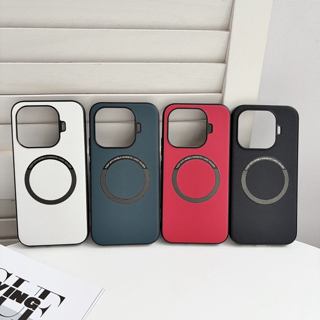Xiaomi 17T MagSafe Kuori PU-nahkaa - Musta