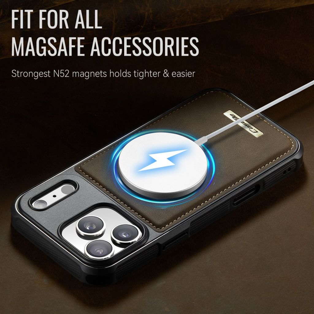 CASEME iPhone 18 Pro Max/17 Pro Max MagSafe-kompatibelt Deksel - Brun