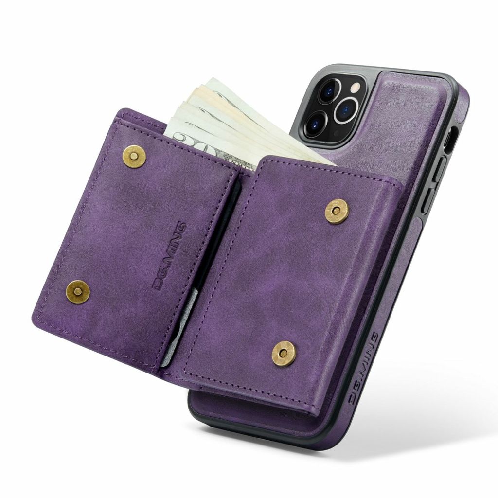 DG.MING iPhone 11 Pro Cover med Pung - Lilla