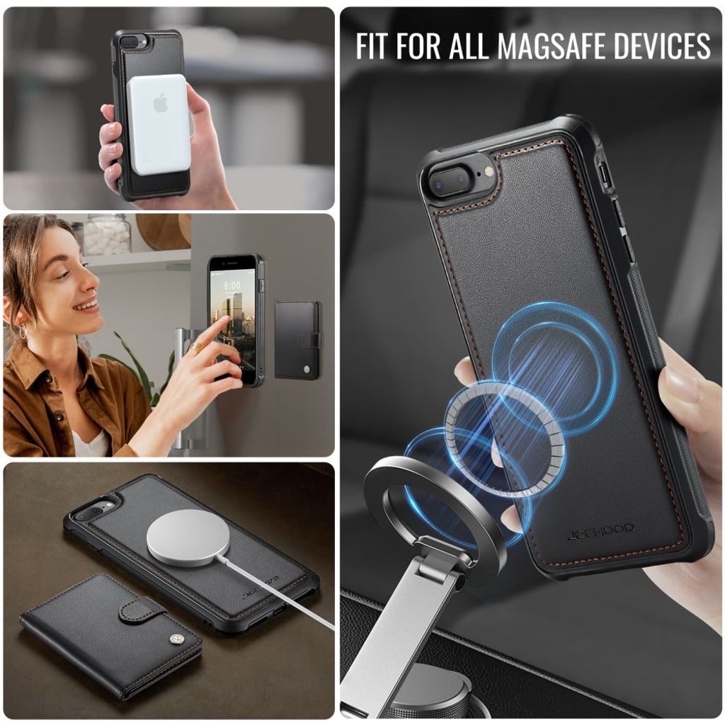 JEEHOOD iPhone 7 Plus / 8 Plus Skal med MagSafe - Svart