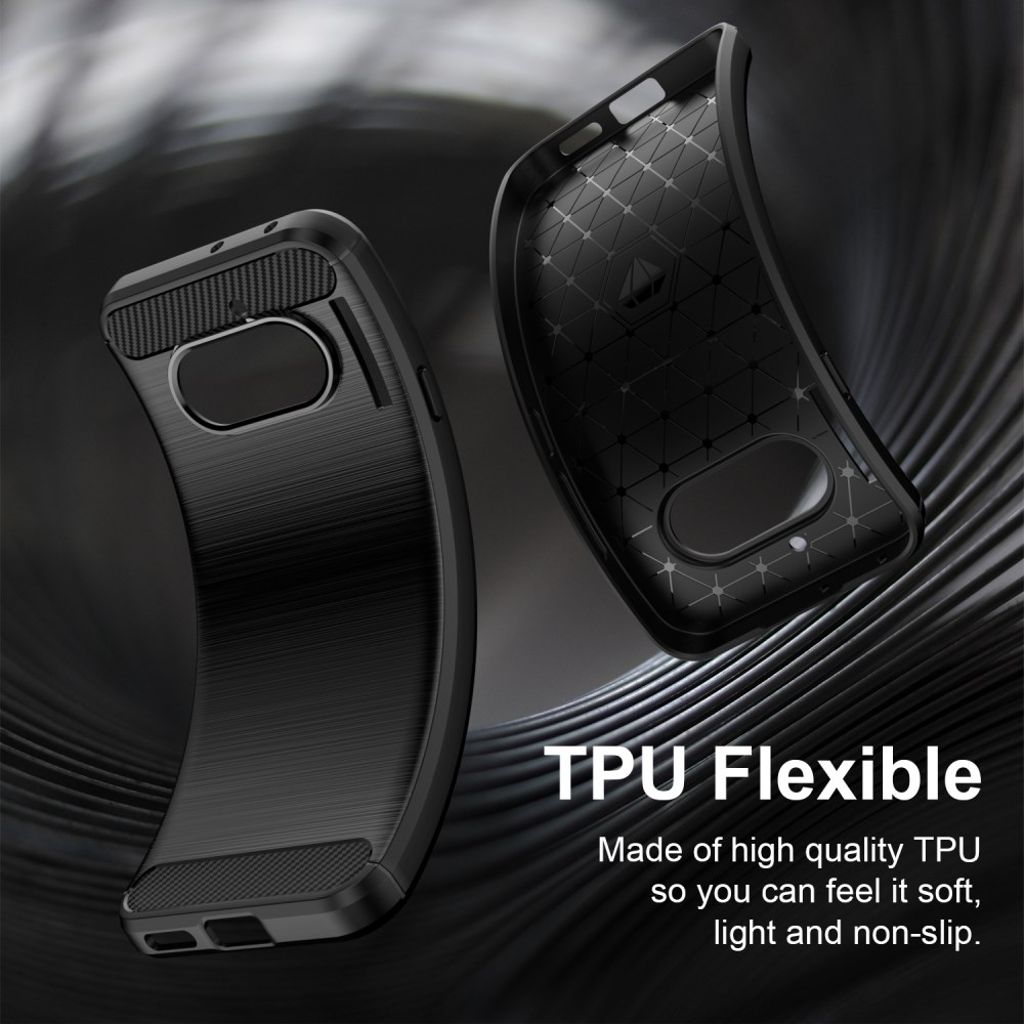 Nothing Phone (4a) Deksel Karbonfibertekstur TPU - Svart