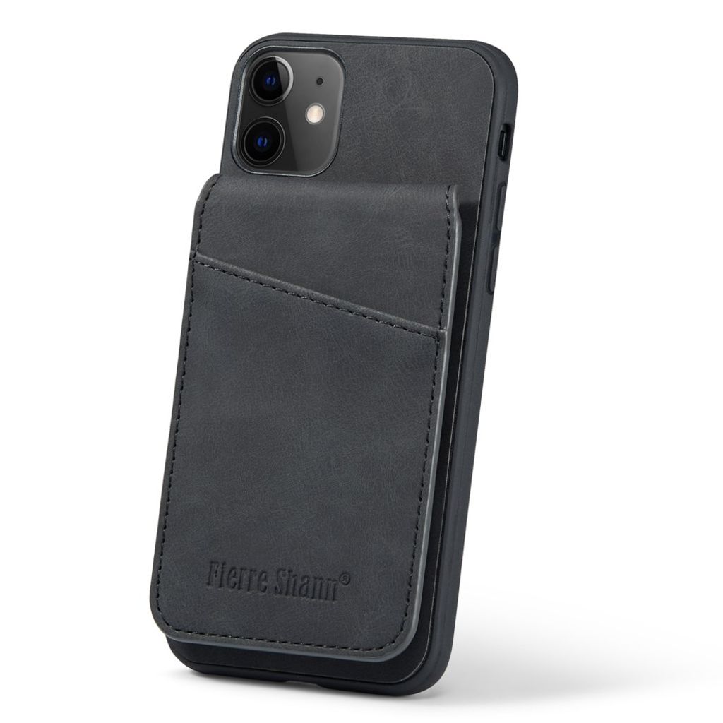 FIERRE SHANN iPhone 11 Skal med Kortfack - Svart