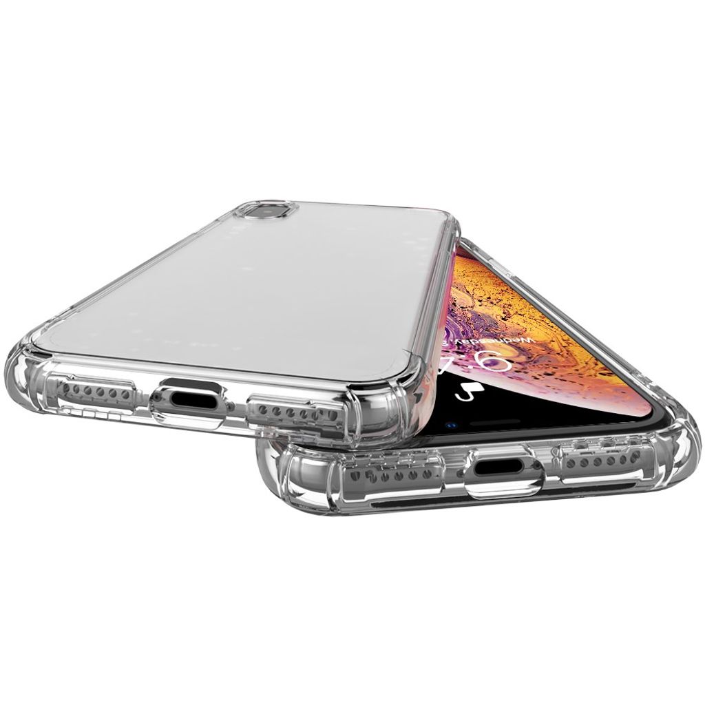 iPhone X/XS Deksel Støtsikker TPU Air Cushion - Gjennomsiktig