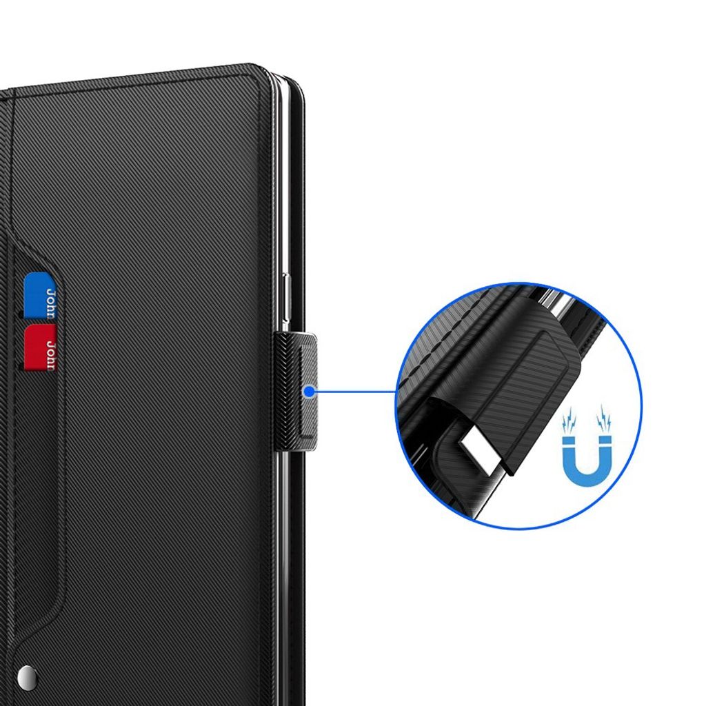 Xiaomi Poco C85x 5G/Redmi A7 Pro Fodral PU-Läder/Stativ Kortfack - Svart