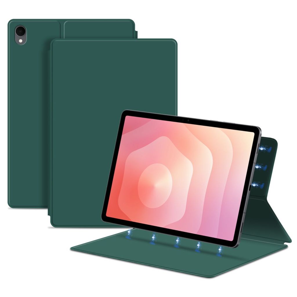 Samsung Galaxy Tab S11 kotelo magneettisella jalustalla – vihreä