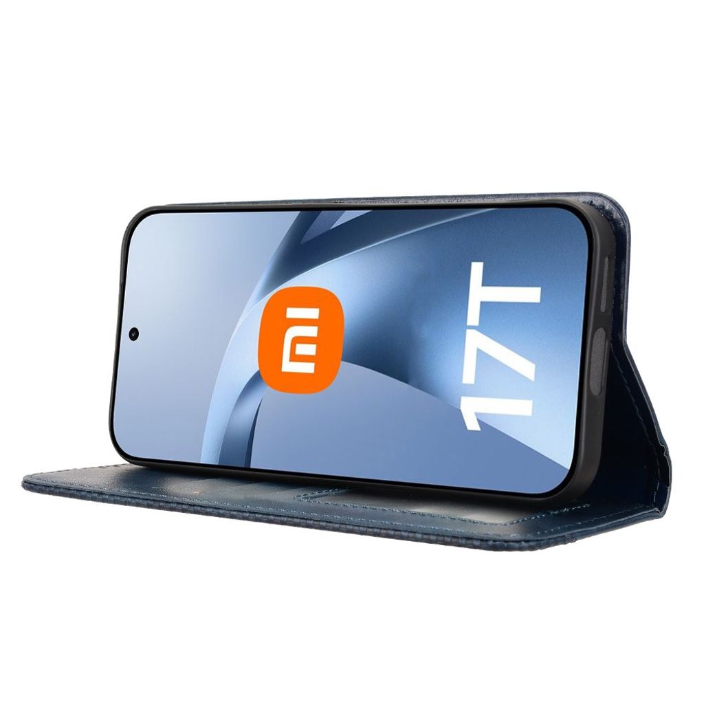Xiaomi 17T Pro Plånboksfodral i PU-läder - Blå