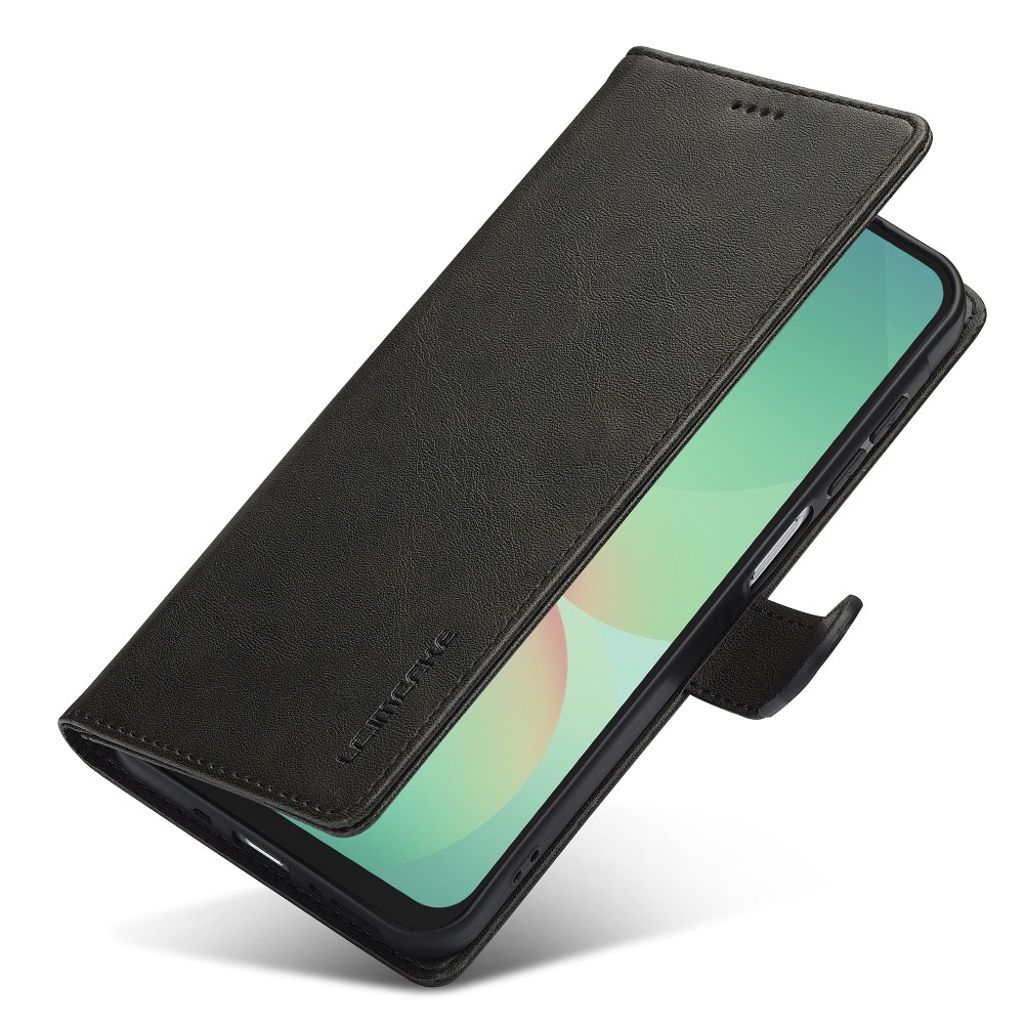 LC.IMEEKE Samsung Galaxy A17 Lommeboketui PU-lær - Svart
