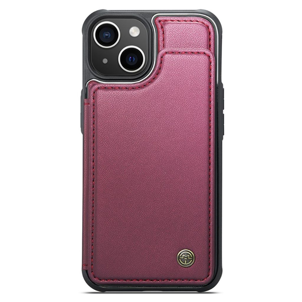 CASEME iPhone 15 Wallet Case RFID Blocking – Red
