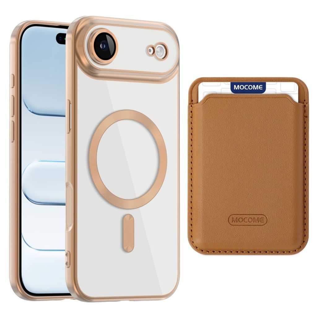 iPhone Air MagSafe Kuori Irrotettava Kortin Haltija - Ruskea