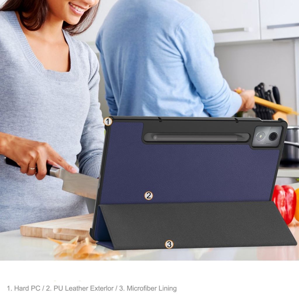 Lenovo Idea Tab Pro Kotelo, jalusta - sininen