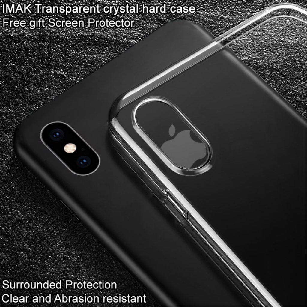 IMAK iPhone XS Max Cover med Skærmbeskyttelse – Gennemsigtig