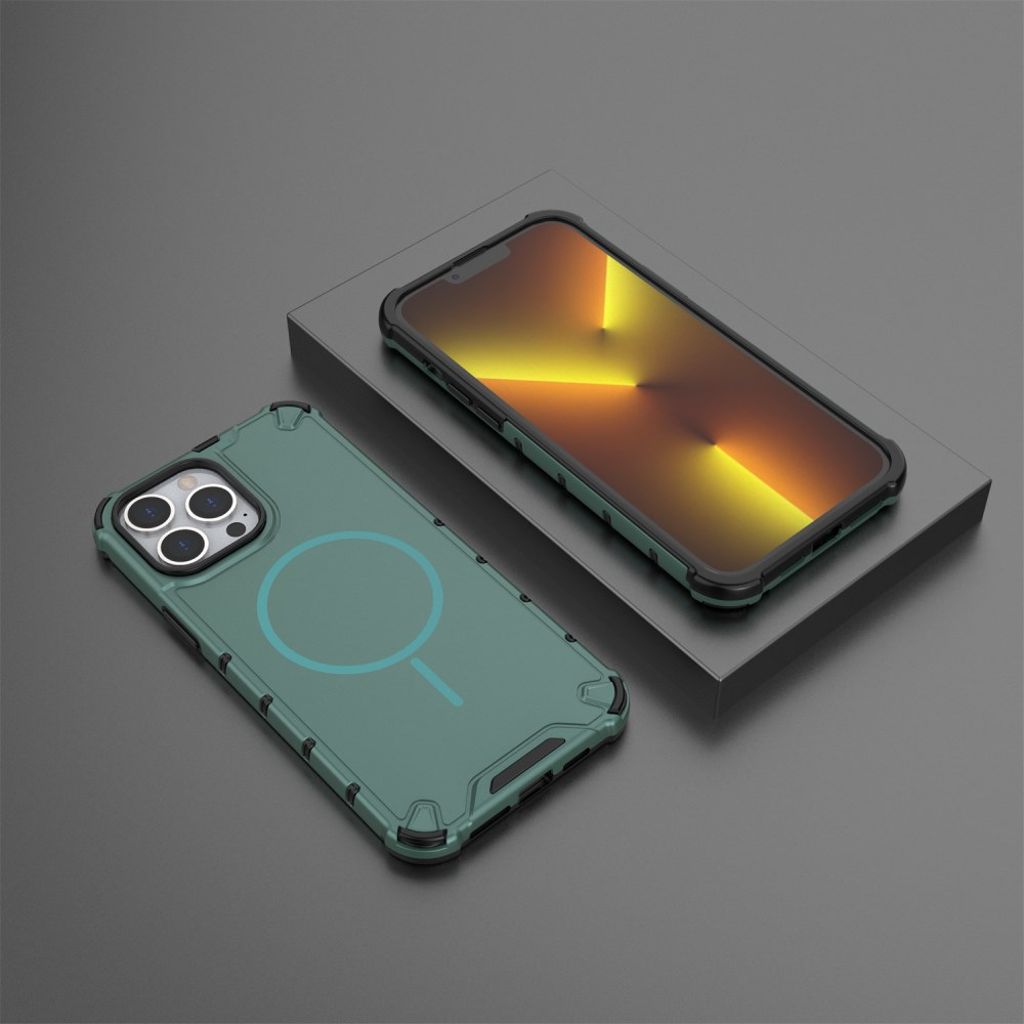 iPhone 14 Pro Max MagSafe Shockproof Case - Green