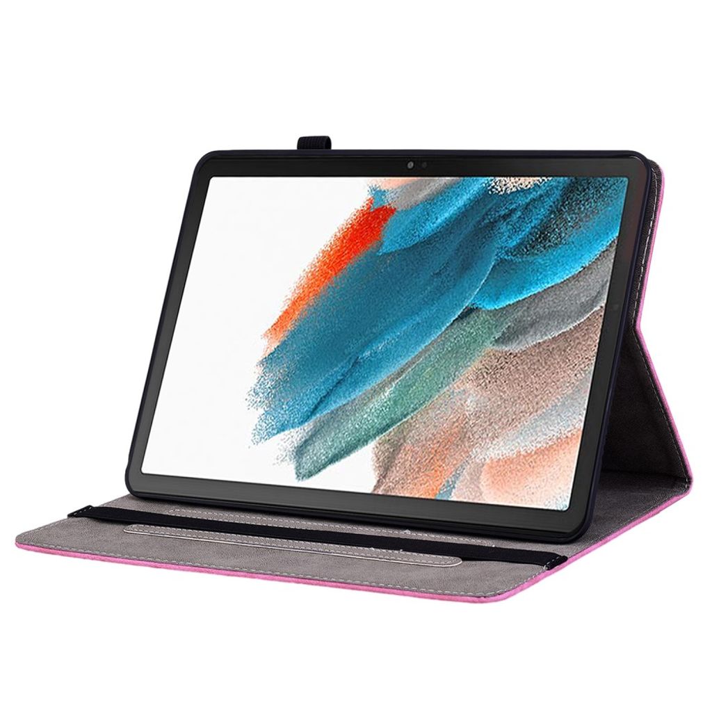 Samsung Galaxy Tab A11 Plus Fodral med tryck - Mörkrosa