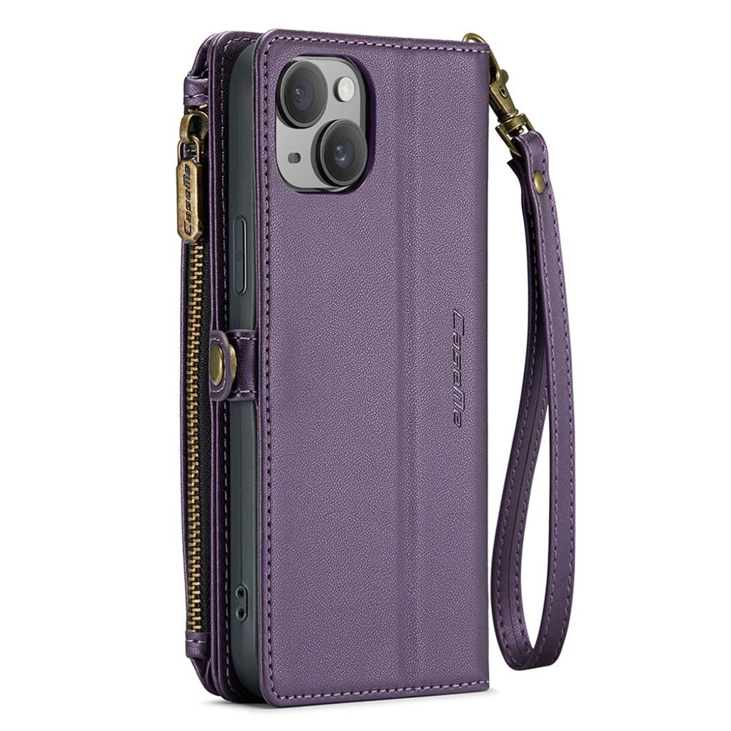 CASEME iPhone 15 Plus Etui med 10 Kortplads - Lilla