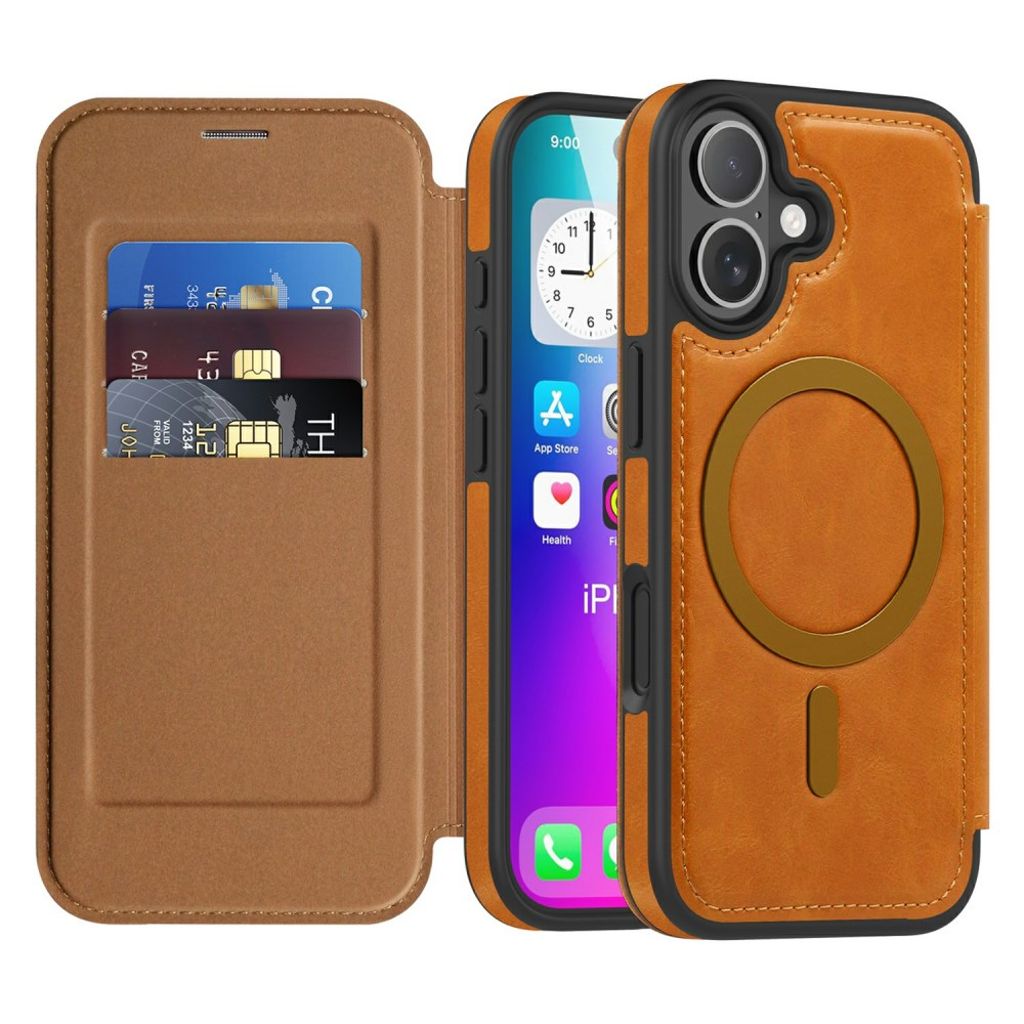 iPhone 17 MagSafe Cover with Card Slots - Brown