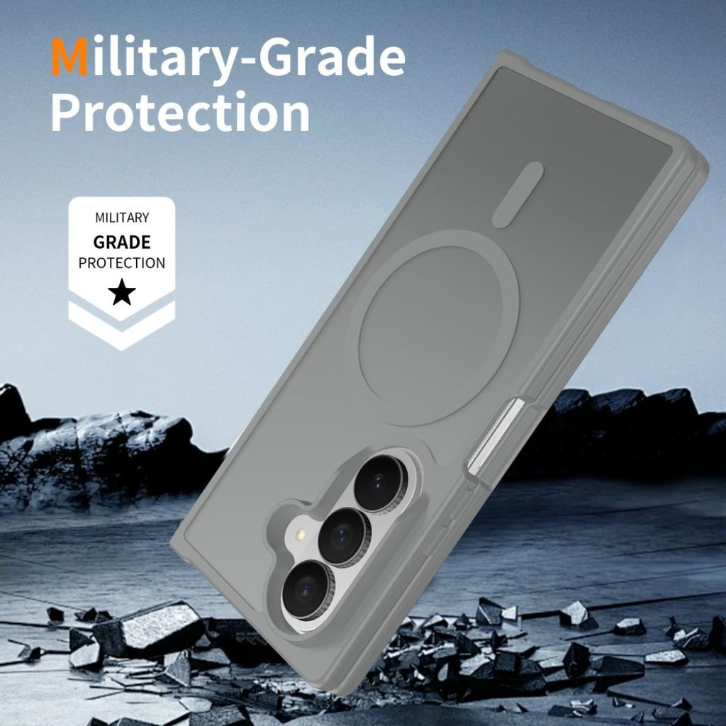 Samsung Galaxy Z Fold8 Ultra MagSafe cover med akrylbagside - Grå