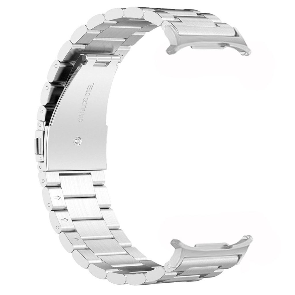 Samsung Galaxy Watch 8 ruostumattomasta teräksestä valmistettu kellonranneke – hopea