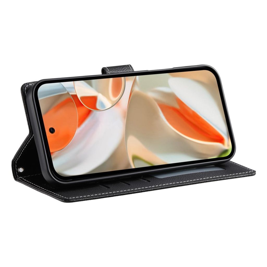 Google Pixel 11 / 11 Pro Plånboksfodral i PU-läder - Svart