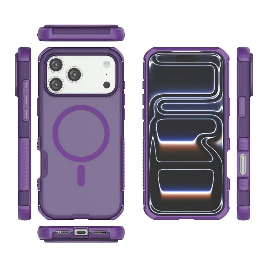iPhone 18 Pro Max/17 Pro Max MagSafe Skal Stöttåligt - Lila