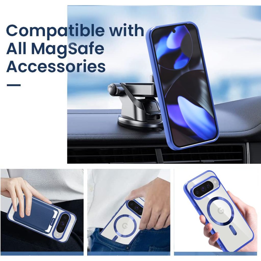 Google Pixel 10 / 10 Pro Case with Wallet - Dark Blue