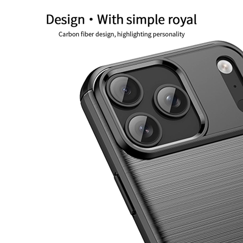 MOFI iPhone 18 Pro Max Kuori hiilikuiturakenteella - Sininen