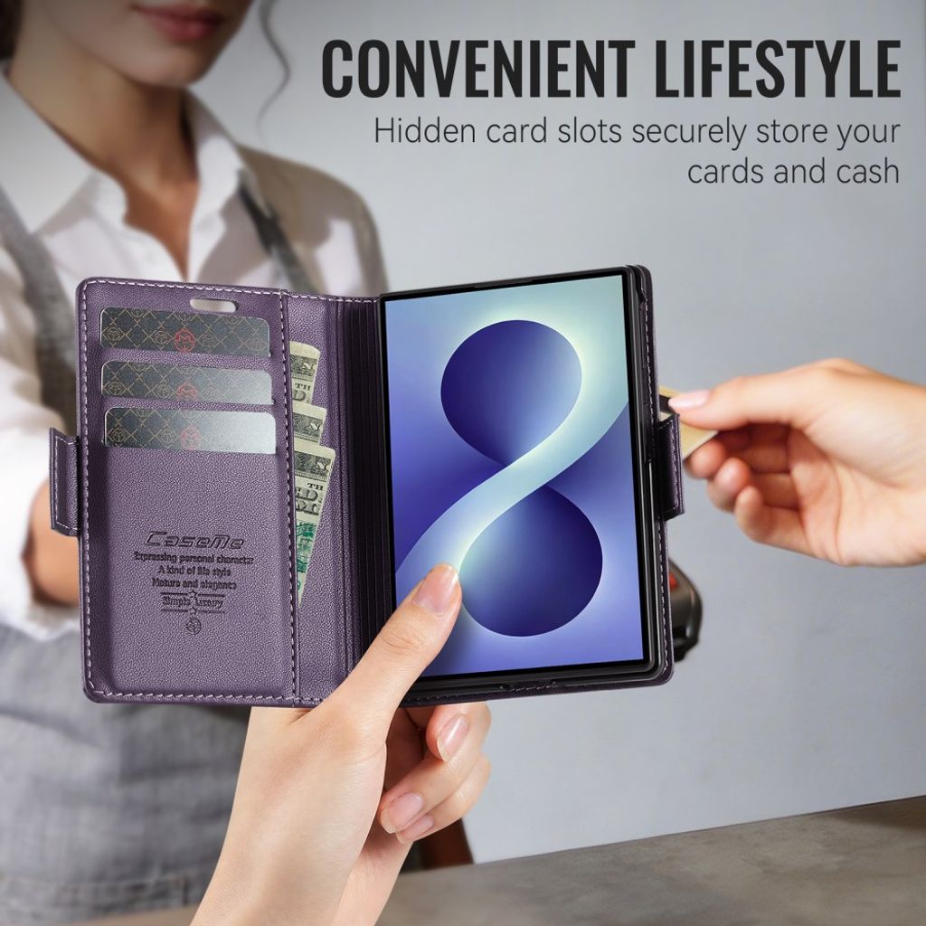 CASEME Samsung Galaxy Z Fold8 Flip Cover med RFID blokering - Lilla