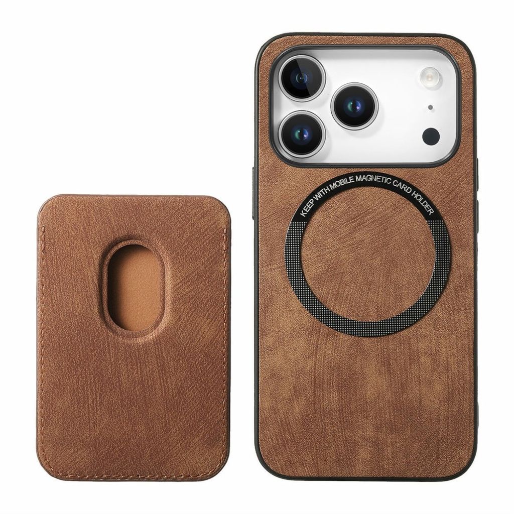 iPhone 18 Pro & iPhone 17 Pro Kuori Irrotettavalla Korttipaikalla - Ruskea