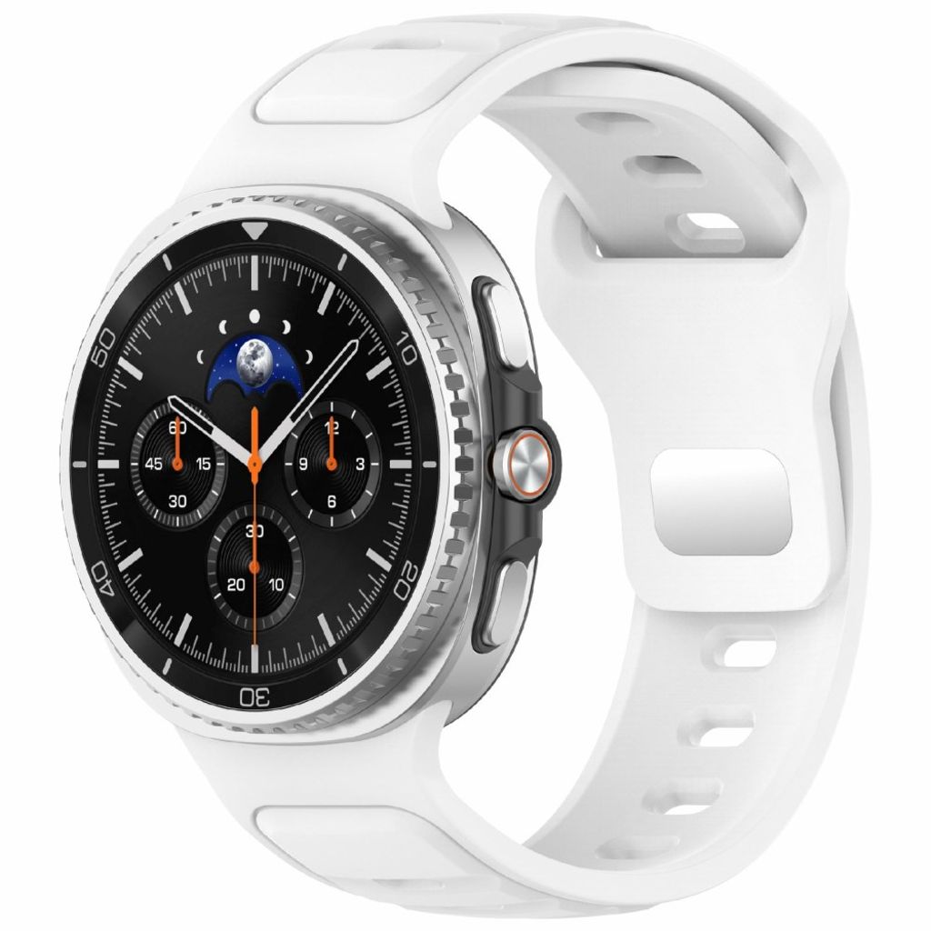 Samsung Galaxy Watch8 40 mm jne. Kellonranneke, Silikoni - valkoinen
